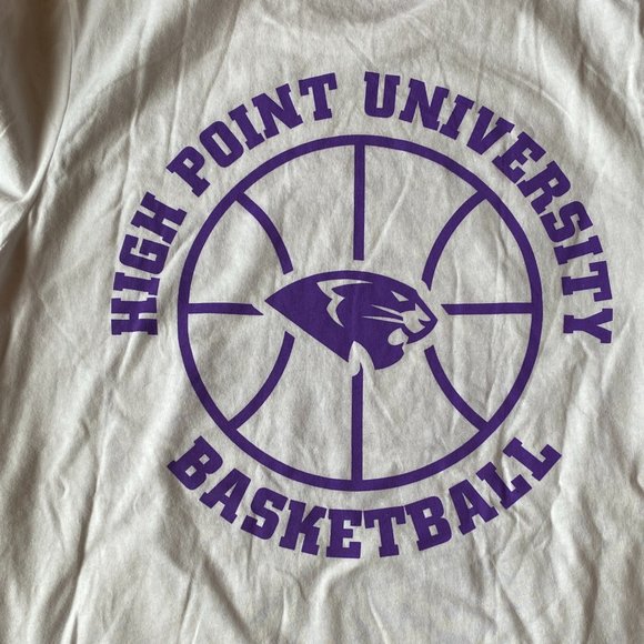 High Point University Basketball Canvas Bella+Canvas Tee Shirt, Medium - Picture 2 of 2